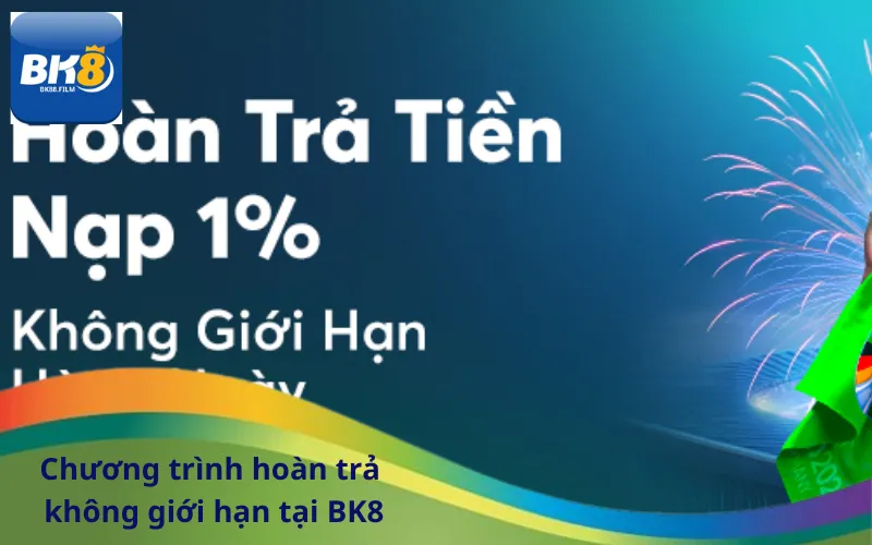 Chương trình hoàn trả không giới hạn tại BK8